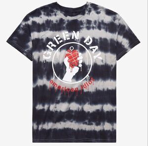 Green Day American Idiot Bleach Gray Black Red & White T-Shirt Men’s XS